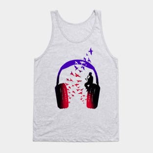 Headphone Music Maracas Tank Top